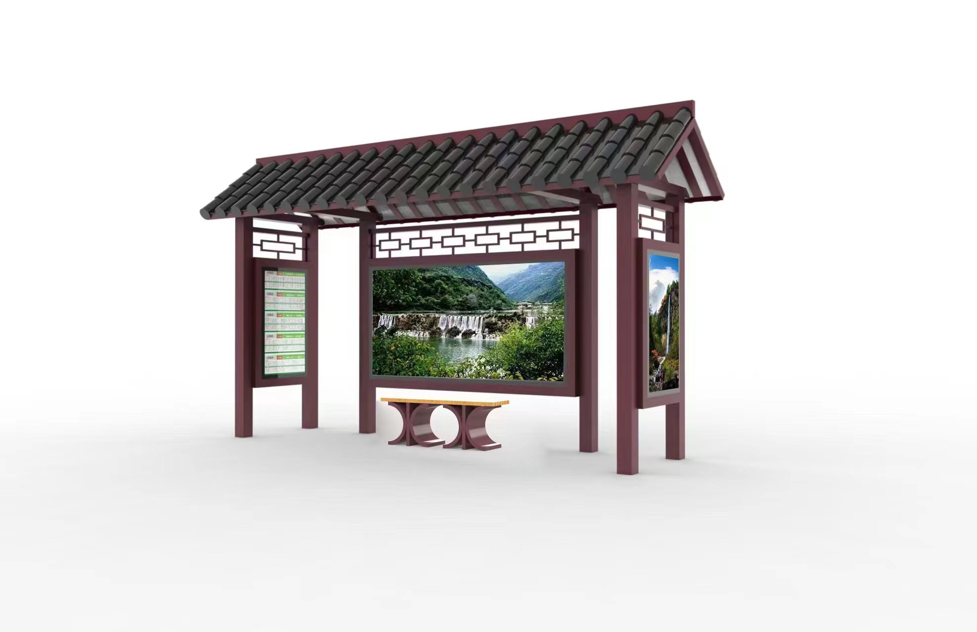 [25.10.18]甘肅省某市定制款仿古公交候車(chē)亭項(xiàng)目裝車(chē)發(fā)貨