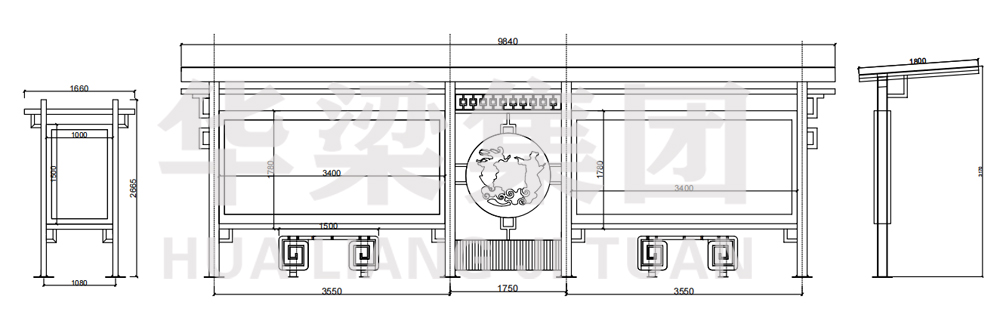 中式古典候車亭AH-3114(圖2)